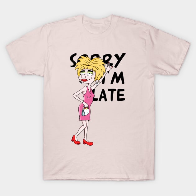 Sorry, I'm Late! T-Shirt by artxlife